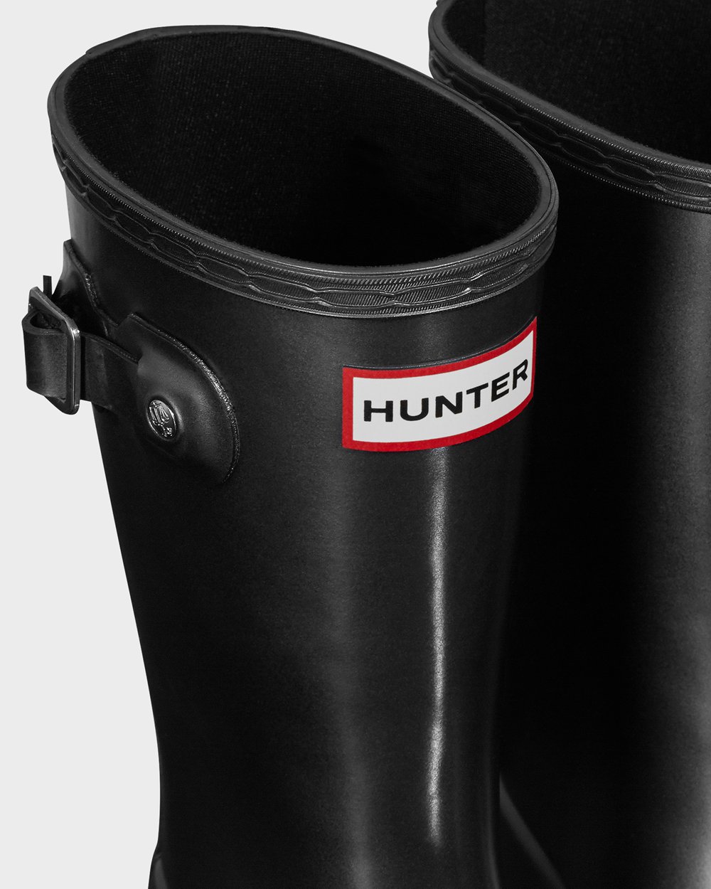 Kids Hunter Original Big Pearlized | Rain Boots Black | NZ-75361-GAXK